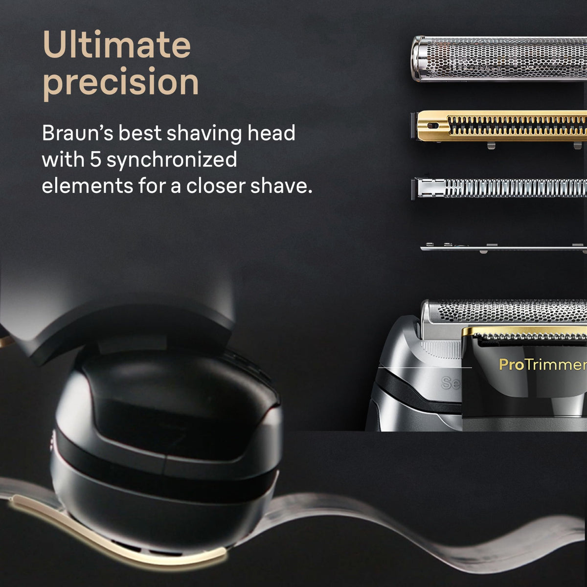 Electric Shaver with 5 Pro Shave Elements E551048