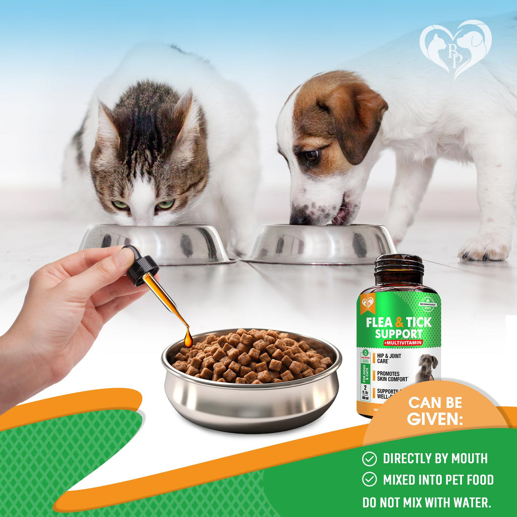 Natural Flea & Tick Prevention Drops for Dogs and Cats P616892