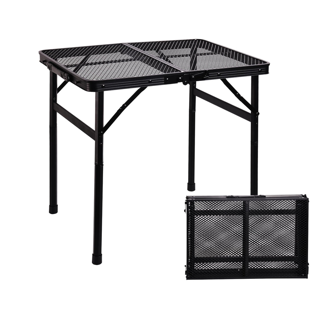 Portable Small Folding Metal Camping Table 23” x 15” U98876
