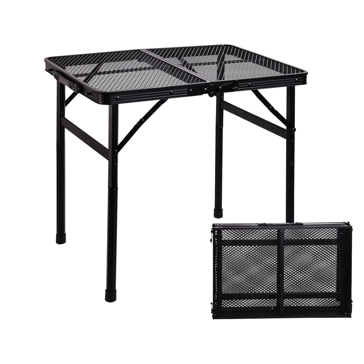 Portable Small Folding Metal Camping Table 23” x 15” U98876