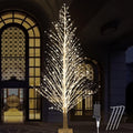 7FT Lighted Birch Tree 1000 LED Warm Lights D6753