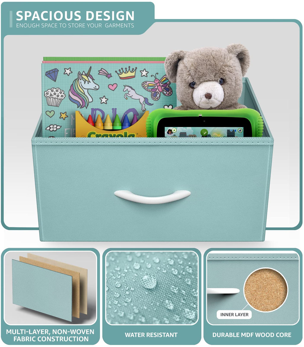 Aqua 3 Drawer Nightstand B4175
