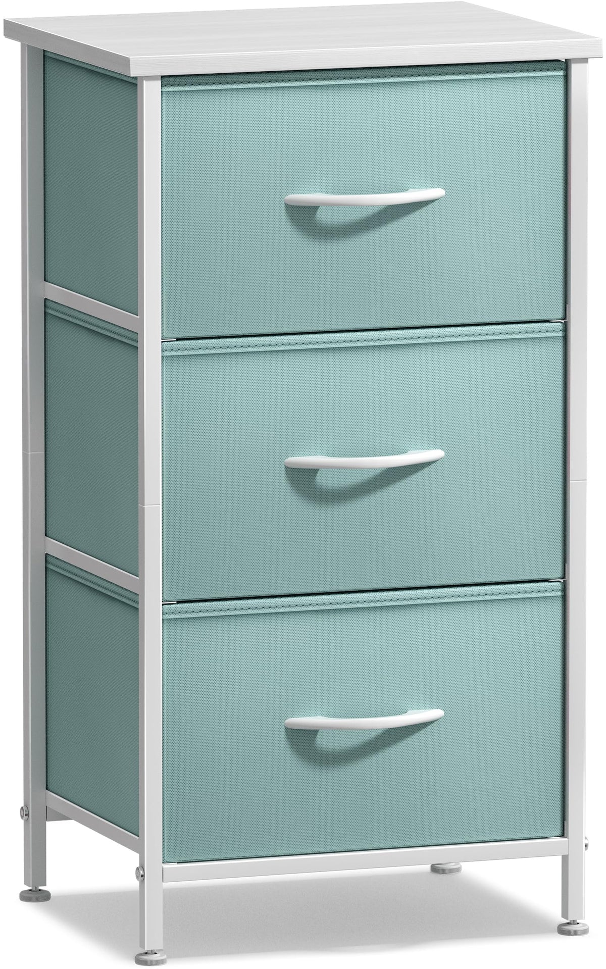Aqua 3 Drawer Nightstand B4175