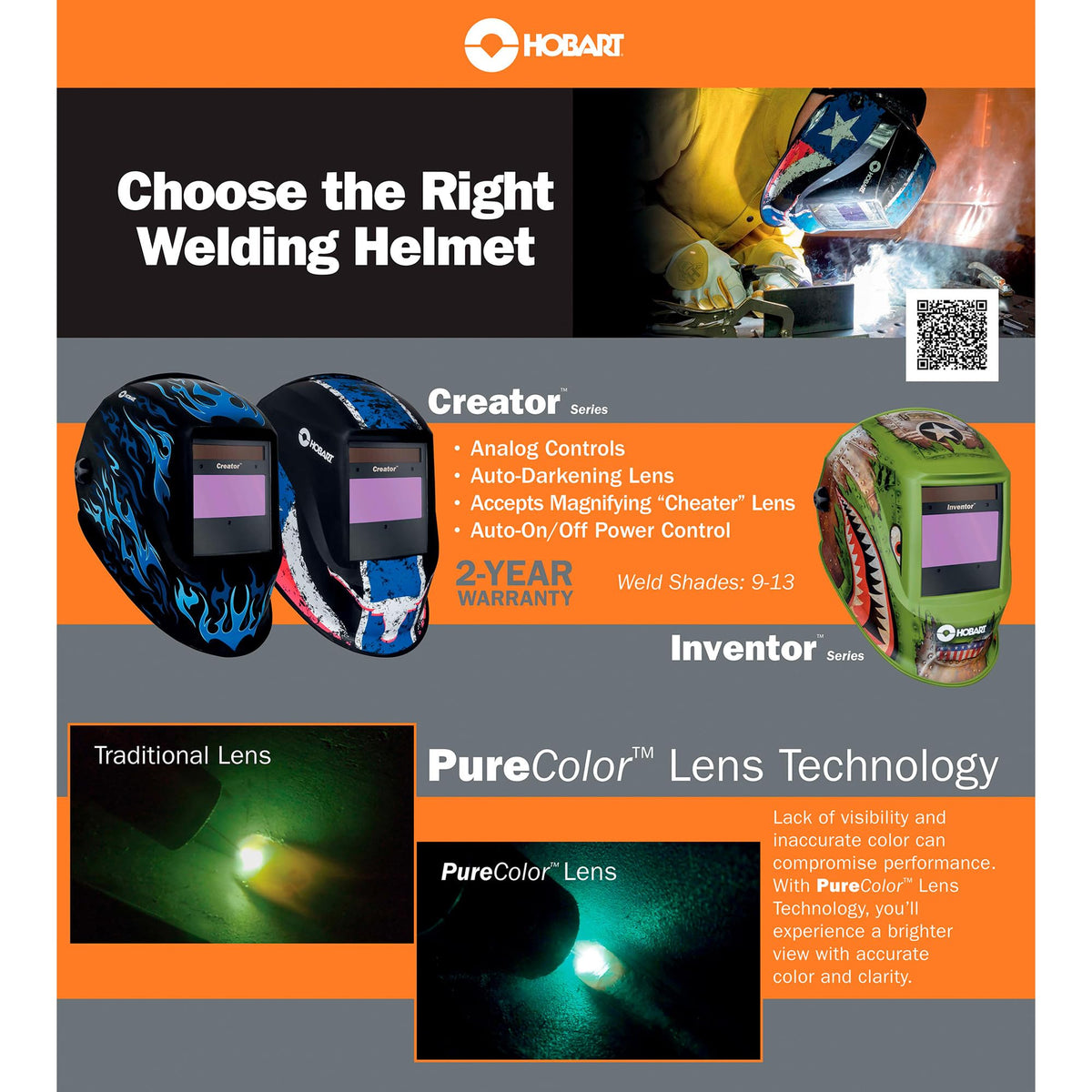 Black Auto-Darkening Welding Helmet P15761