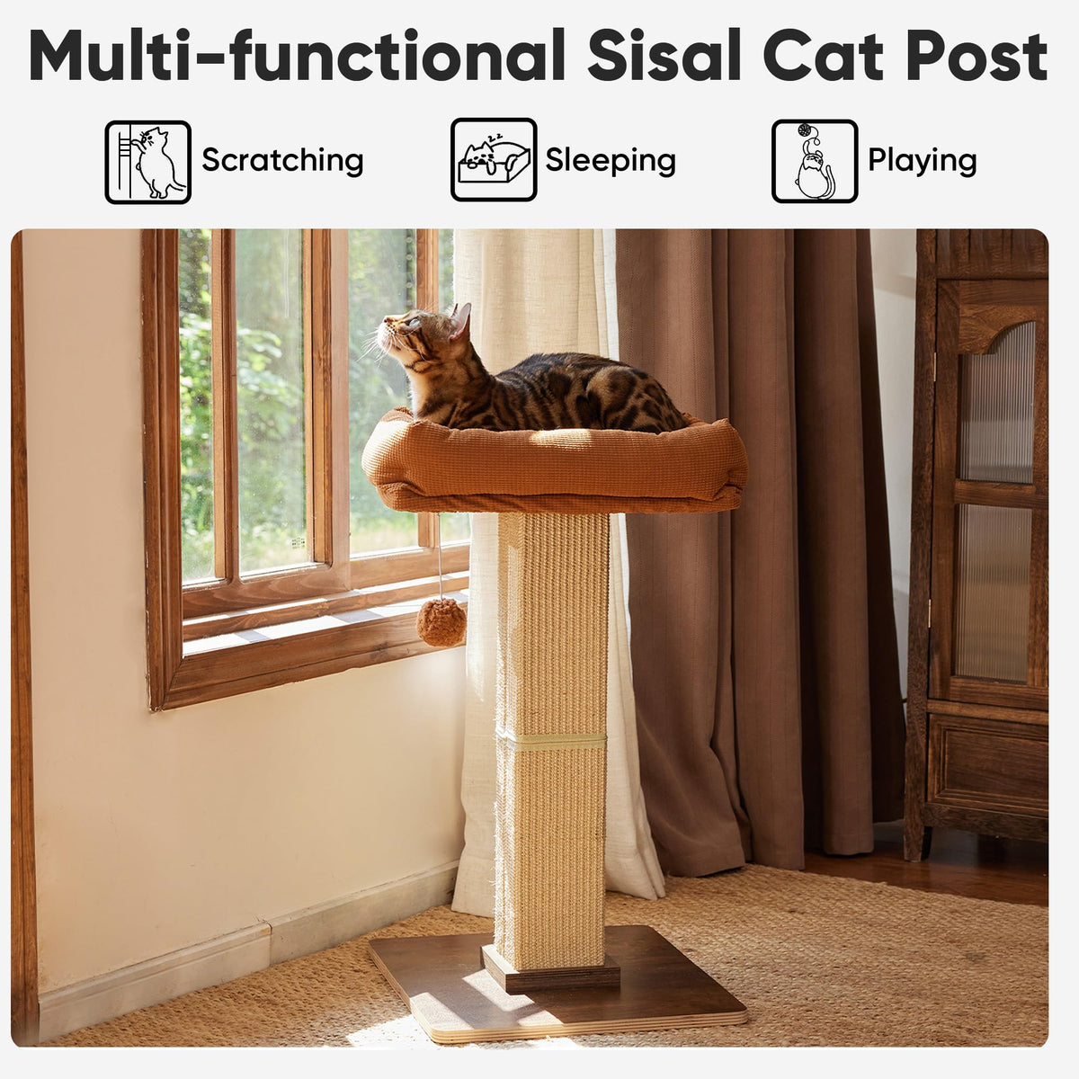 Cat Scratching Post with Perch V944932