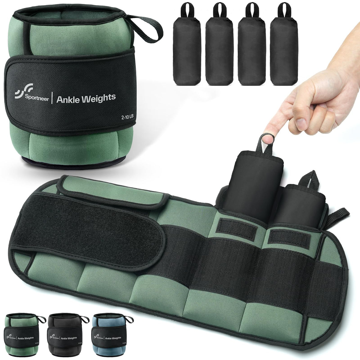 20lbs/Pair Adjustable Ankle Weights O11599