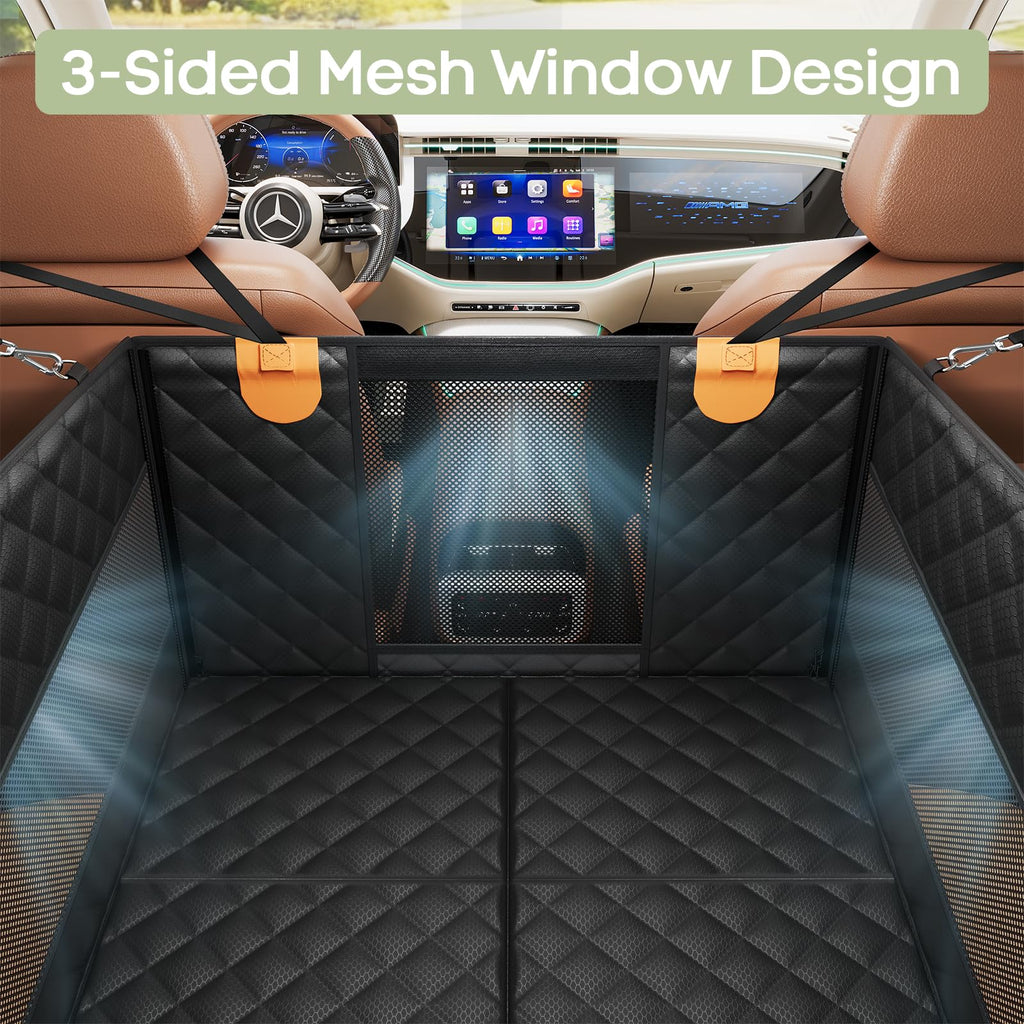 Dog Car Seat with Hard Bottom T828