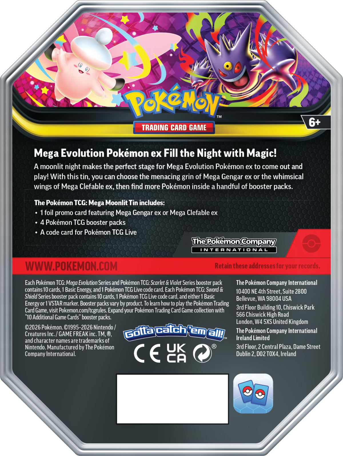 Pokémon TCG Mega Clefable Tin S75240