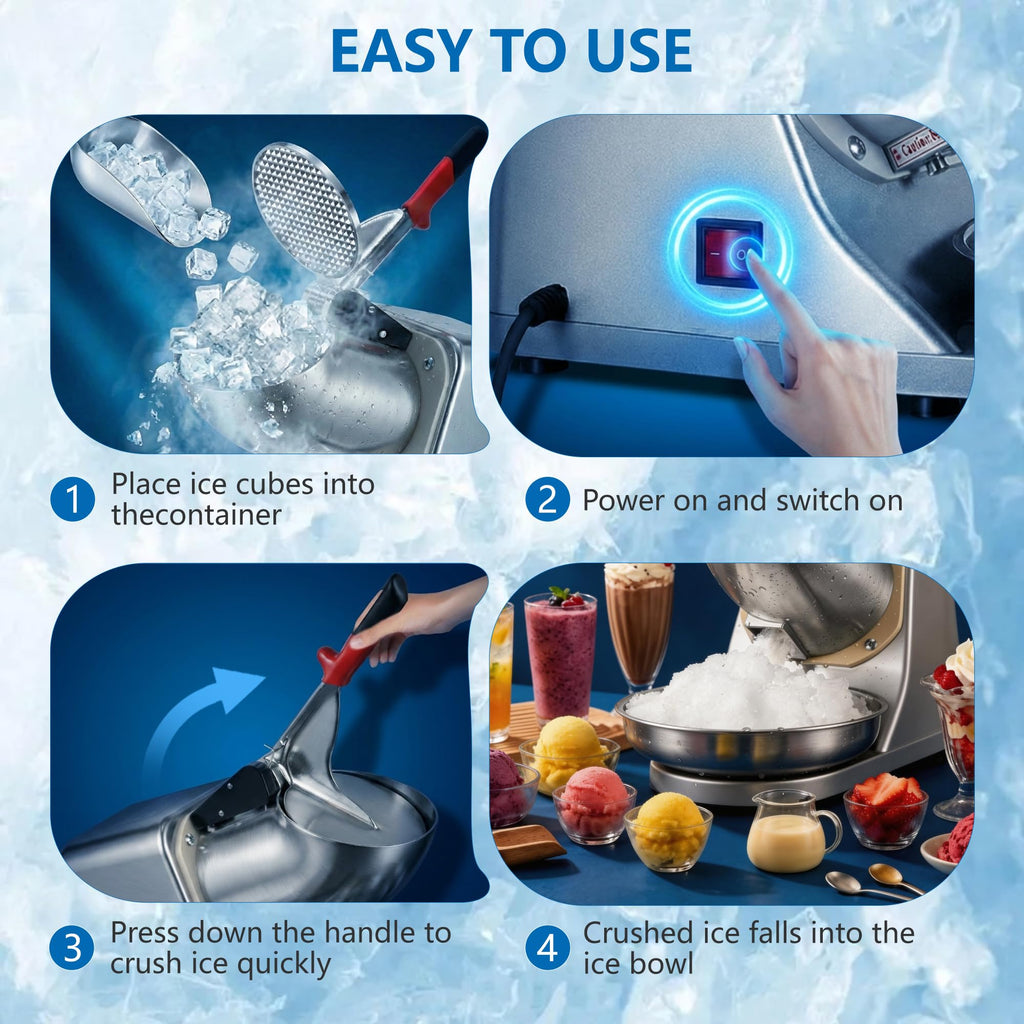 Electric Ice Crusher Shaved Ice Machine Q42998