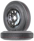 2-Pack 12 Inch Black 5 Lug Trailer Tire Rim G3329