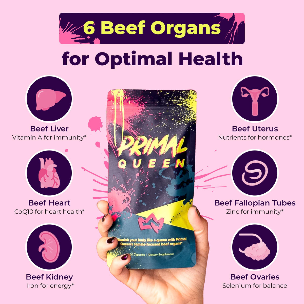 Grass Fed Beef Organ Supplement, 60 Capsules B922119