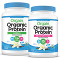 Organic Vegan Protein Powder + Greens, Creamy Chocolate Fudge, Vanilla Bean R557