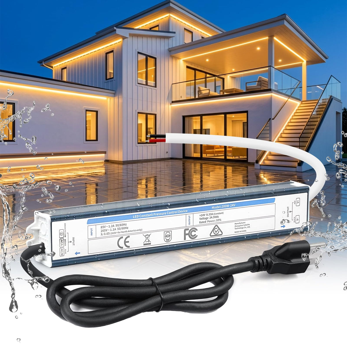 200 Watts 24V Waterproof LED Driver N357694