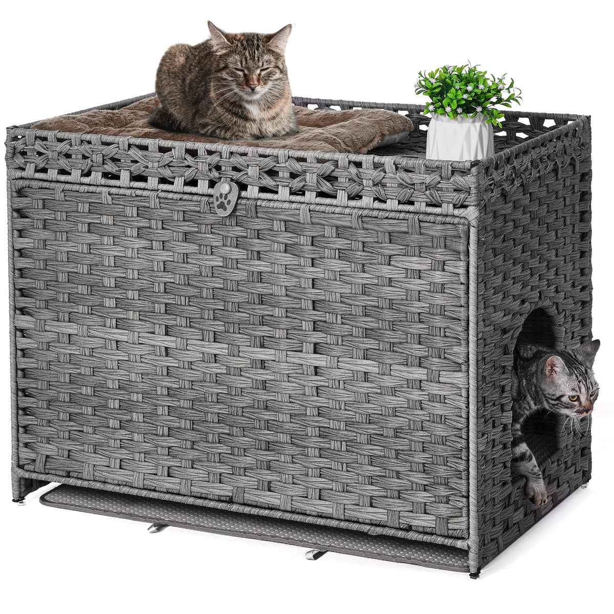Cat Litter Box Enclosure with Door P672