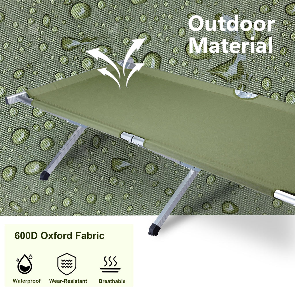 25" Wide Folding Camping Cot with Carry Bag S963140