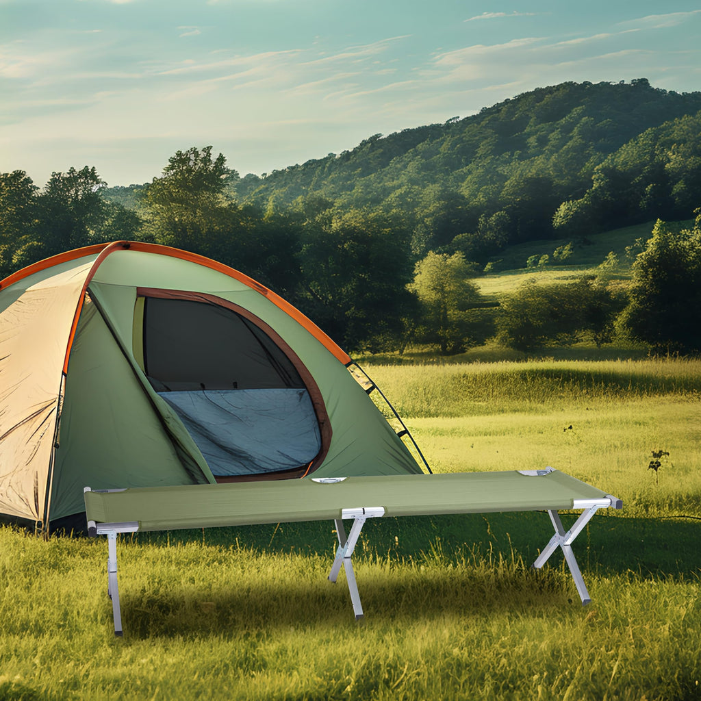 25" Wide Folding Camping Cot with Carry Bag S963140