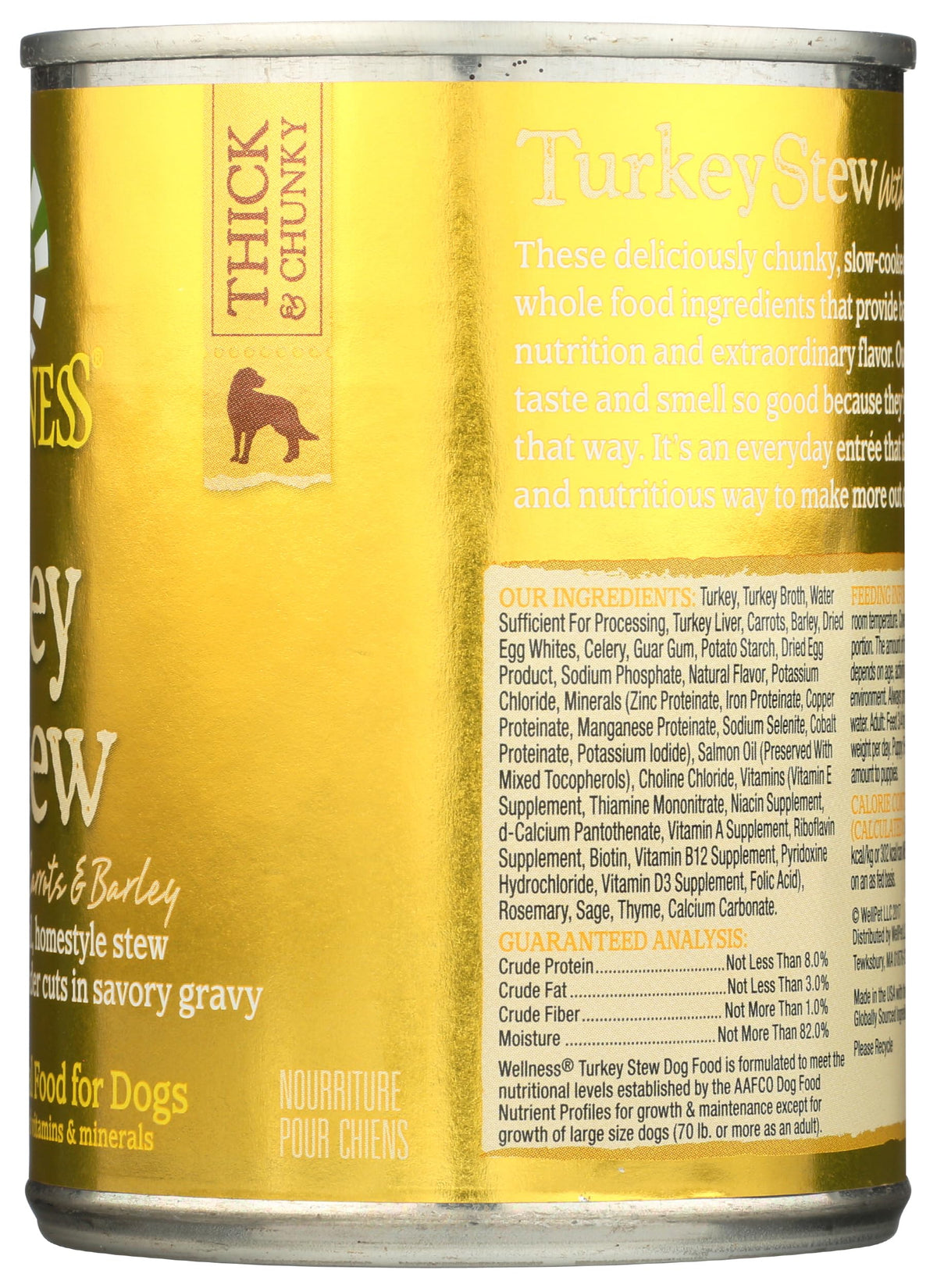 Grain Free Turkey Stew Wet Canned Dog Food 12.5 oz D943052