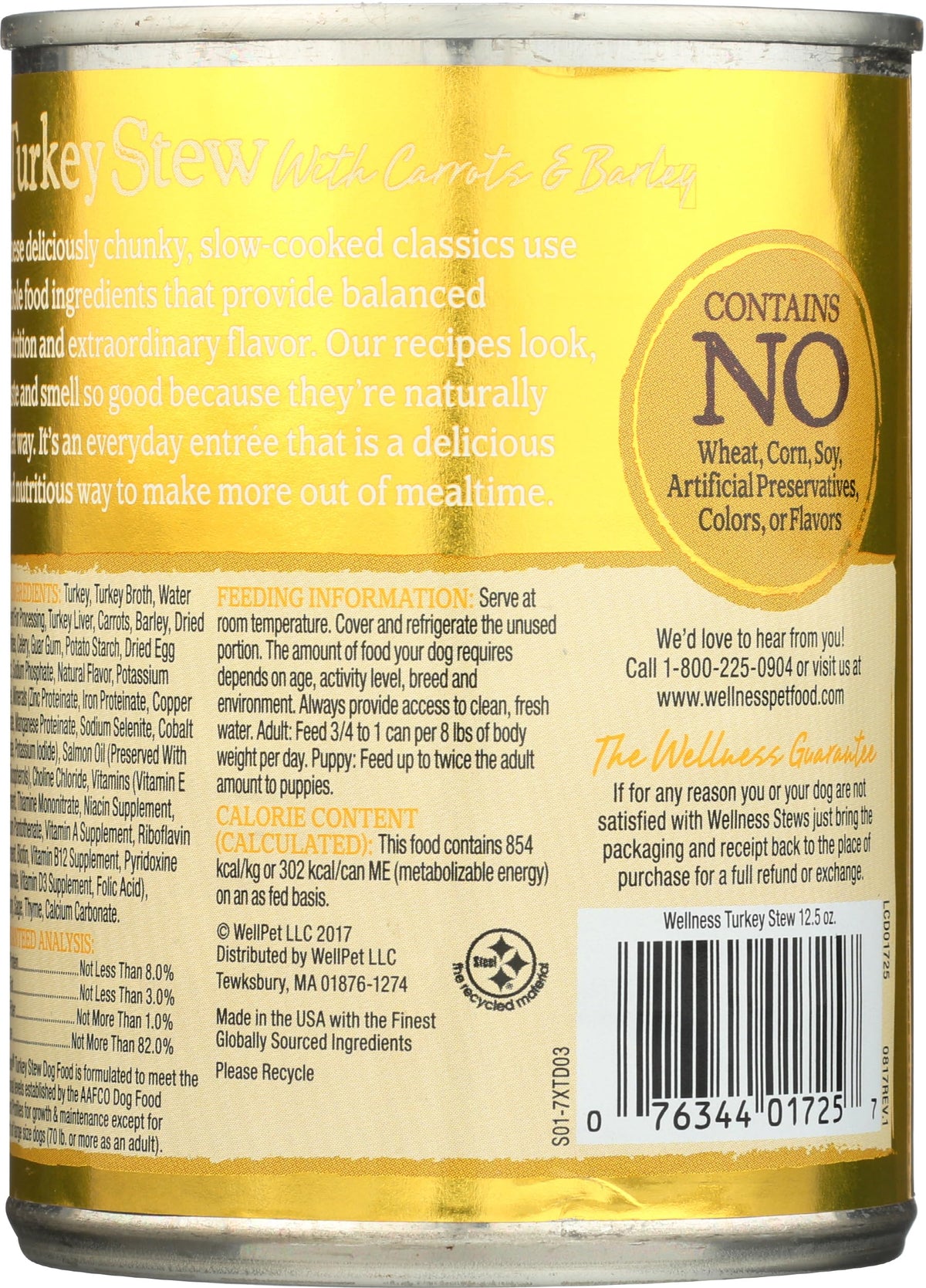 Grain Free Turkey Stew Wet Canned Dog Food 12.5 oz D943052